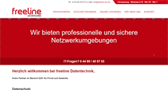 Desktop Screenshot of freeline-edv.de