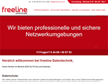 Tablet Screenshot of freeline-edv.de